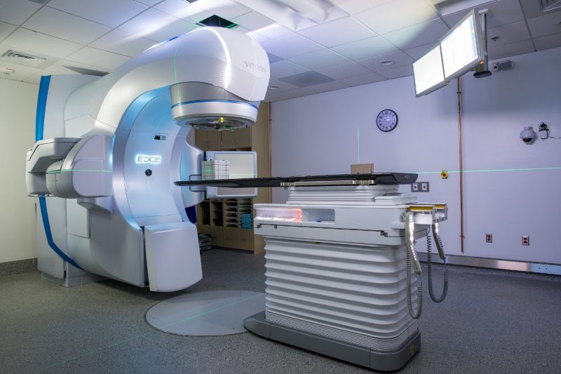 The $3.28 million linear accelerator positions the center as the region’s only radiation oncology service for pets. Demonstrating the Virginia-Maryland College of Veterinary Medicine's commitment to working across disciplines to achieve optimal health for people, animals, and the environment, the center is a vital part of the Virginia Tech Carilion (VTC) Health Sciences Campus, adjacent to the VTC School of Medicine. Photo by Andrew Mann for Virginia Tech.